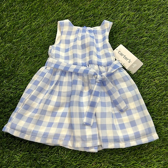 Carters Summer Gingham Print Dress - Picture 1 of 4